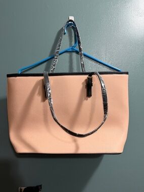 Amazon Peach Tote with Black Trim - Women Bags